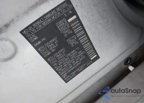 2017 Nissan Rogue Sv из США, поврежденный, VIN KNMAT2MT8HP524947